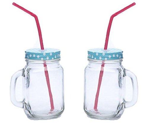 India Desire : Buy Mason Jar with Straw 700ml (Set of 2) at Rs. 145 from Amazon [MRP Rs 699]