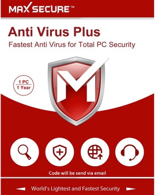 India Desire : Buy Max Secure 1 User 1 Year Anti-virus Activation Code(Personal Edition) at Rs. 50 from Flipkart