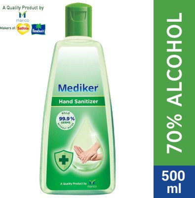 India Desire : Buy Mediker Instantly Kills 99.9% Germs Without Water Hand Sanitizer Bottle(500 ml) at Rs. 250 from Flipkart