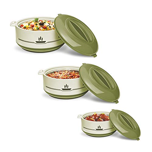 India Desire : Buy Milton Buffet Insulated Steel Casseroles, Junior Gift Set, 3 Pieces, Green at Rs. 449 from Amazon [Regular Price Rs 780]