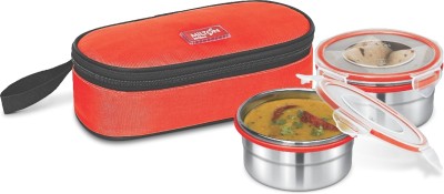 India Desire : Buy Milton Steal Meal Small 2 Container lunch box, Red 2 Containers Lunch Box(200 ml) at Rs. 299 from Flipkart [Regular Price Rs 695]