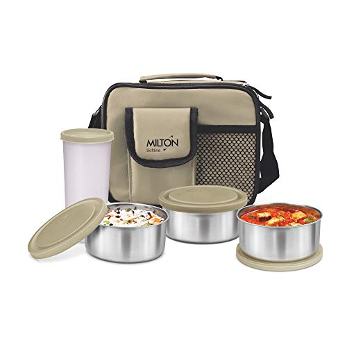 India Desire : Buy Milton Steel Combi Lunch Box with Tumbler, 4-Pieces, Red at Rs. 285 from Amazon [Regular Price Rs 501]