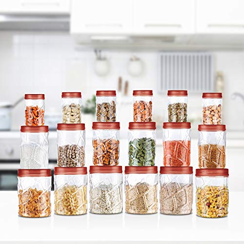 India Desire : Buy Milton Vitro Plastic Jar Set, 18- Pieces, Transparent at Rs. 599 from Amazon