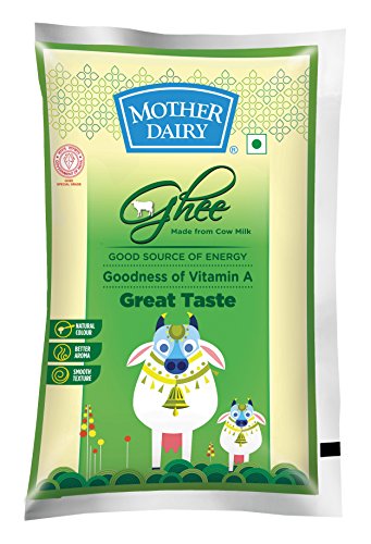 India Desire : Pantry Deal: Buy Mother Dairy Cow Ghee, 1L at Rs. 369 from Amazon