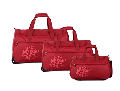 India Desire : Buy Nasher Miles Flander Unisex (49, 56 & 61 cm) Polyester Soft-Sided Duffle Bag Set of 3 Red (Small, Medium & Large) at Rs. 3499 from Amazon