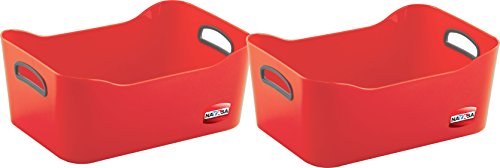 India Desire : Buy Nayasa Plain Passion 2 Piece Basket, Red at Rs. 99 from Amazon [Regular Price 147]