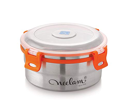 India Desire : Buy Neelam Stainless Steel Leak Lock Container, 100ml, Silver at Rs. 72 from Amazon