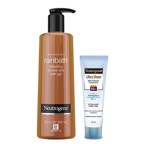 India Desire : Buy Neutrogena Rainbath Shower and Bath Gel, 250ml With Ultra Sheer SPF 50+ Dry Touch Sunblock, 30ml at Rs. 286 from Amazon