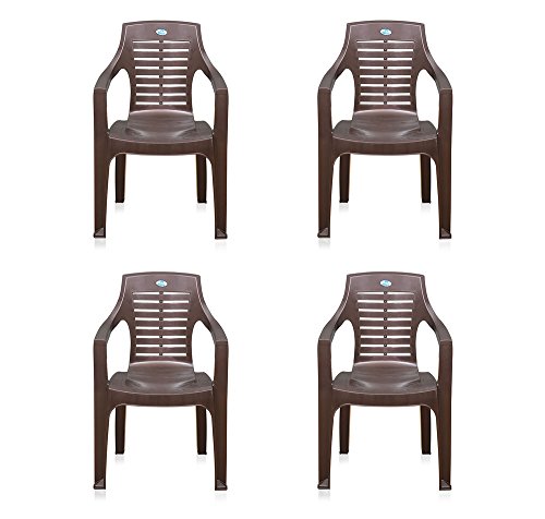 India Desire : Buy Nilkamal Set of 4 Chairs (Weather Brown) at Rs. 270 from Amazon