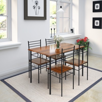 India Desire : Buy Nilkamal Texas Engineered Wood 4 Seater Dining Set (Finish Color - Brown) at Rs. 5999 from Flipkart [Regular Price Rs 10050]