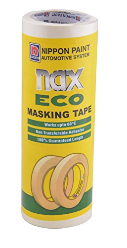 India Desire : Buy Nippon Paint Nax Eco Masking Tape-18 mm x 20 m (Set of 16) at Rs. 117 from Amazon [Selling Price Rs 349]