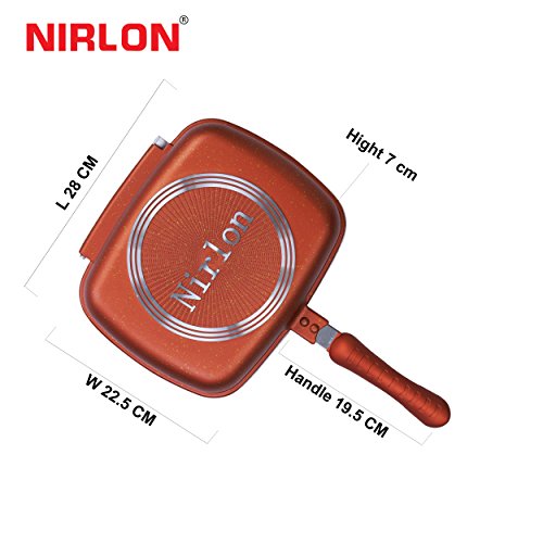 India Desire : Buy Nirlon Non-Stick Ceramic Frying Pan, 22.5cm, Brown/White at Rs. 1023 from Amazon [Regular Price Rs 1849]