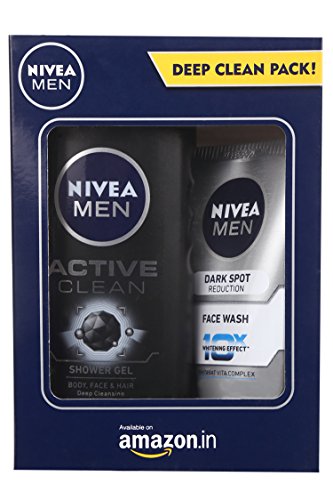 India Desire : Buy Nivea Men Dark Spot Reduction Facewash, 100ml + Active Clean Shower Gel, 250ml at Rs. 179 from Amazon