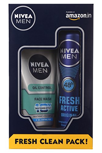 India Desire : Buy Nivea Men Fresh Active Original Deodorant Spray 150ml + All in One Face Wash 100ml at Rs. 199 from Amazon [Selling Price Rs 349]