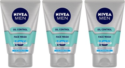 India Desire : Buy Nivea Men Oil Control All In 1 Face Wash 100 ml - Pack of 3 (300 ml) at Rs. 333 from Flipkart [Regular Price Rs 507]