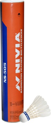 India Desire : Buy Nivia NS-505 Feather Shuttle  - White(Medium, 77, Pack of 10) at Rs. 148 from Flipkart [Regular Price Rs 275]