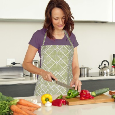 India Desire : Buy Nostaljia Cotton Home Use Apron - Free Size(Green, White, Single Piece) at Rs. 89 from Flipkart [Flat 82% Off]