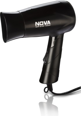 India Desire : Buy Nova Silky Shine Hot And Cold Foldable NHP 8100 Hair Dryer(1200 W, Black) at Rs. 338 from Amazon