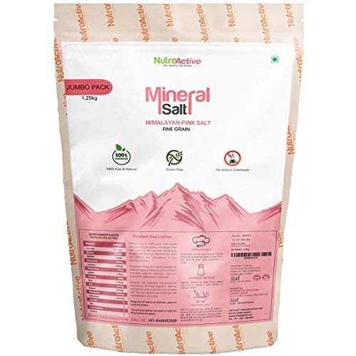 India Desire : Buy Nutroactive Mineral Himalayan Pink Salt Fine Grain (0.5-1 mm) Jumbo Pack 1.25 Kg at Rs. 314 from Amazon [Regular Price Rs 398]