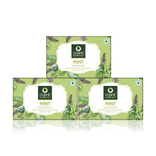 India Desire : Buy Organic Harvest Mint Bathing Bar 110gm (Pack of 3) at Rs. 103 from Amazon [Regular Price Rs  257]