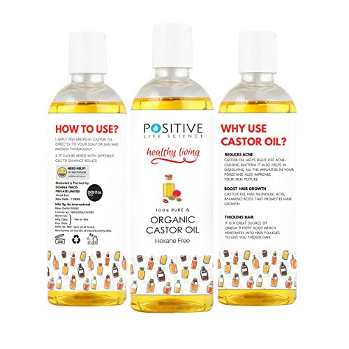 India Desire : Buy POSITIVE Cold-pressed Castor oil for Hair & Beard Growth [200 ML] | Pure and Organic at Rs. 141 from Amazon