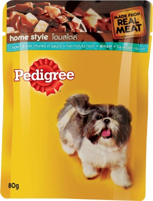 India Desire : Buy Pedigree Chunks Chicken, Liver 80 g Wet Dog Food at Rs. 1 from Flipkart