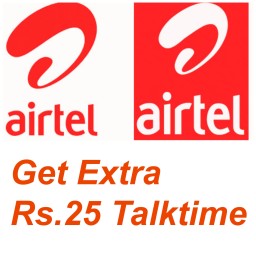 India Desire : Airtel Recharge Offer On Airtel App:Get Extra Rs.25 Talktime On Rs.50 Recharge + Get Regular Talktime
