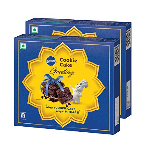 India Desire : Buy Pillsbury Cookie Cake - Greetings Gift Pack, Pack of 2, 240g at Rs. 169 from Amazon