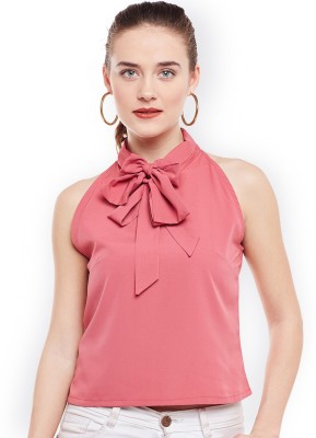 India Desire : Buy Popnetic Party No Sleeve Solid Women Pink Top at Rs. 277 from Flipkart [Flat 74% Off]