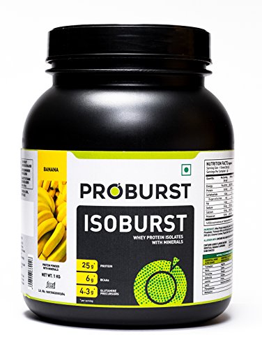 India Desire : Amazon Steal Deal: Buy Proburst Isoburst Whey Isolate - 1 kg (Banana) at Rs. 999 [Regular Price: Rs. 2149]