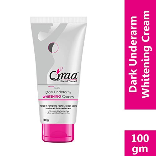 India Desire : Buy Qraa Advanced Lacto Dark Underarm Whitening Cream, 100g For even toned underarms - Paraben Free at Rs. 195 from Amazon