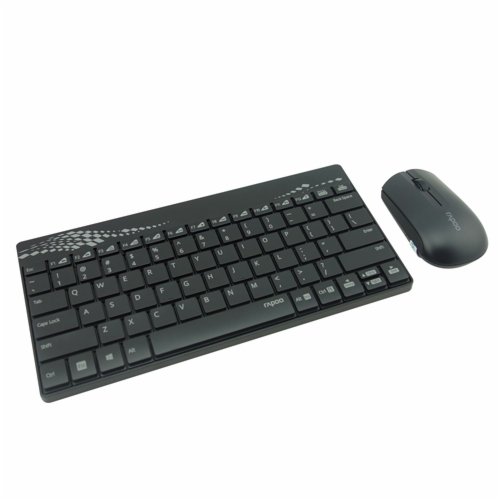 India Desire : Buy Rapoo 8000 Wireless Keyboard And Mouse Combo (Black) at Rs. 809 from Amazon [Selling Price Rs 1399]