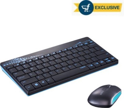 India Desire : Buy Rapoo 8000 Wireless Keyboard & mouse combo at Rs. 499 from Flipkart [Regular Price 999]