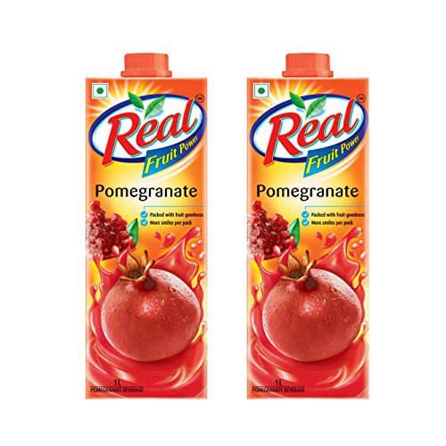India Desire : Buy Real Fruit Power, Pomegranate, 1L (Pack of 2) at Rs. 163 from Amazon [Selling Price Rs 208]