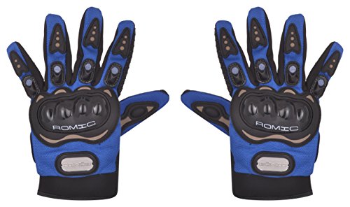 India Desire : Buy Romic Leather Motorcycle Full Gloves (Blue, XL) at Rs. 157 from Amazon [Other Colours At Rs 365]