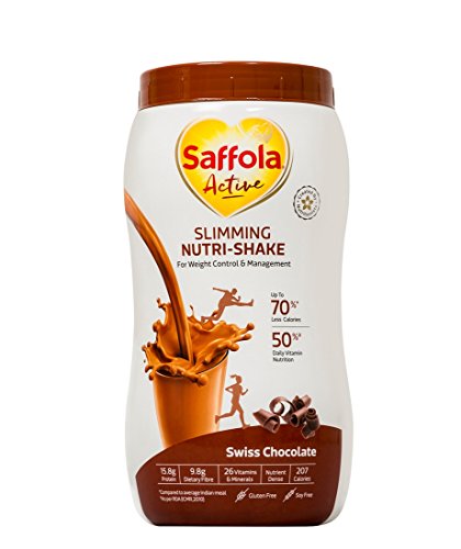 India Desire : Buy Saffola Active Slimming Nutri-Shake, Swiss Chocolate - 400 g at Rs. 440 from Amazon [Apply Rs 159 Coupon] Selling Price Rs 849