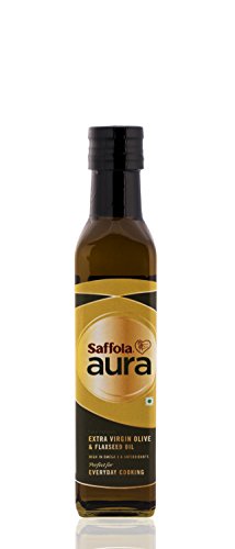 India Desire : Buy Saffola Aura Extra Virgin Olive & Flaxseed Oil - 250 ml at Rs. 88 from Amazon [Regular Price Rs 237]