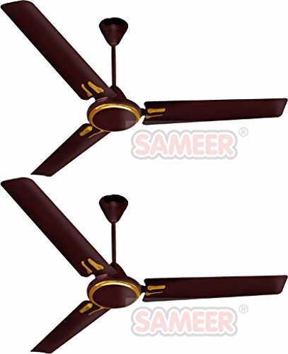 India Desire : Buy Sameer Jewel 1200mm Ceiling Fan (Brown, Pack of 2) at Rs. 1666 from Amazon