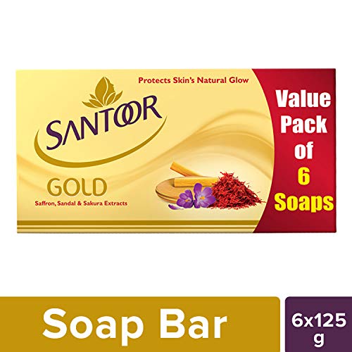 India Desire : Buy Santoor Gold Soap, 125g (Pack of 6) at Rs. 198 from Amazon