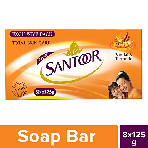 India Desire : Buy Santoor Sandal and Turmeric Soap, 125g (Pack of 8) at Rs. 195 from Amazon [Selling Price Rs 300]