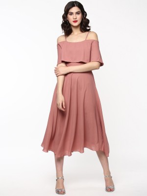 India Desire : Buy Sassafras Women Layered Pink Dress at Rs. 361 from Flipkart [Regular Price Rs 897]