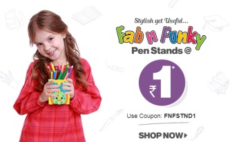 India Desire : Fab n Funky Pen Stands At Rs. 1 Offer: Get Fab n Funky Pen Stands At Rs. 1 Only- MAY1PNST