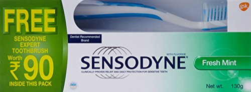India Desire : Buy Sensodyne Sensitive Toothpaste Fresh Mint 130 g + free Sensodyne Toothbrush at Rs 105 from Amazon