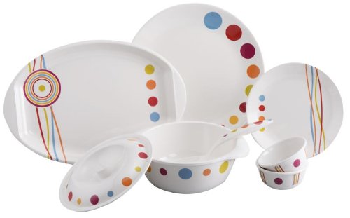 India Desire : Buy Servewell Color Magic Urmi Dinner Set, 25-Pieces at Rs. 1484 from Amazon [Selling Price Rs 3634]
