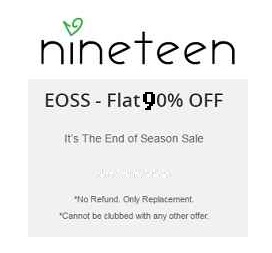 India Desire : Shopnineteen End Of Season Sale: Flat 90% Off On Womens Clothing Starting From Rs 89 Only