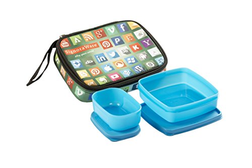 India Desire : Buy Signoraware Network Twin Smart Plastic Lunch Box Set, 2-Pieces, Blue at Rs. 202 from Amazon