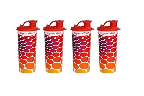 India Desire : Buy Signoraware Stylish Energy Jumbo Plastic Sipper Set, 500ml, (Set of 4) At Rs. 178 from Amazon 
