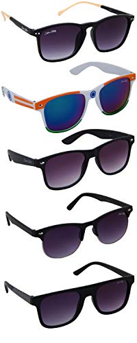 India Desire : Buy Silver Kartz Best Selling Gift Pack of UV 400 Protection Unisex Sunglasses Pack of 5 ||aio5|| at Rs. 199 from Amazon