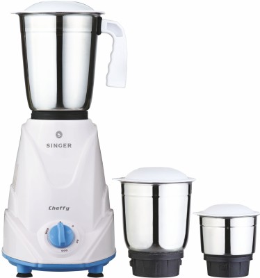 India Desire : Buy Singer Chefy cheffy 500 W Mixer Grinder(White, 3 Jars) at Rs. 1249 from Flipkart [Regular Price Rs 1399]