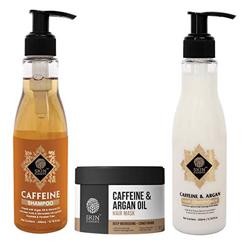 India Desire : Buy Skin Elements Anti Hairfall Pack with Caffeine Shampoo, Conditioner & Mask (200ml each -Pack of 3) at Rs. 570 from Amazon